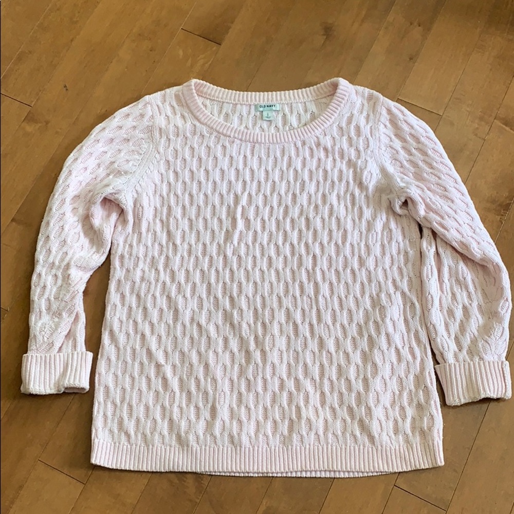 Old Navy pink crew neck sweater